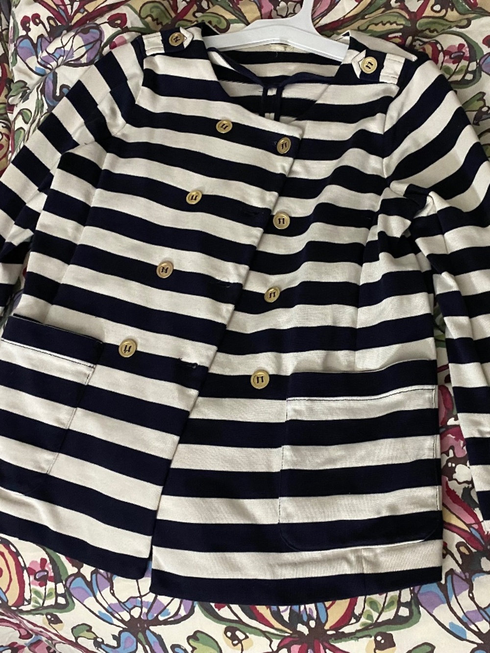 JCREW striped jacket xs